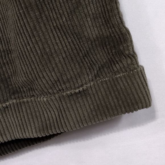 Vintage Boyfriend High Waisted Corduroy Shorts Women's 4 Green Boho Retro 90s - Picture 4 of 7
